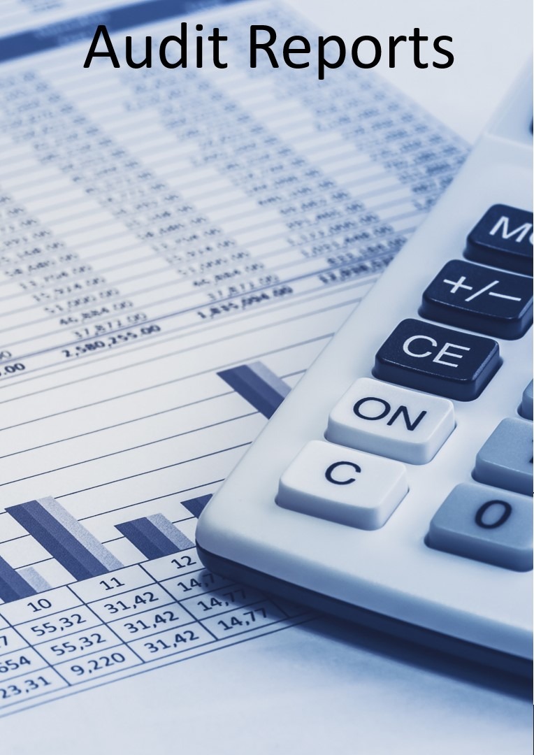 spread sheet with numbers and a calculator representing  accounting information