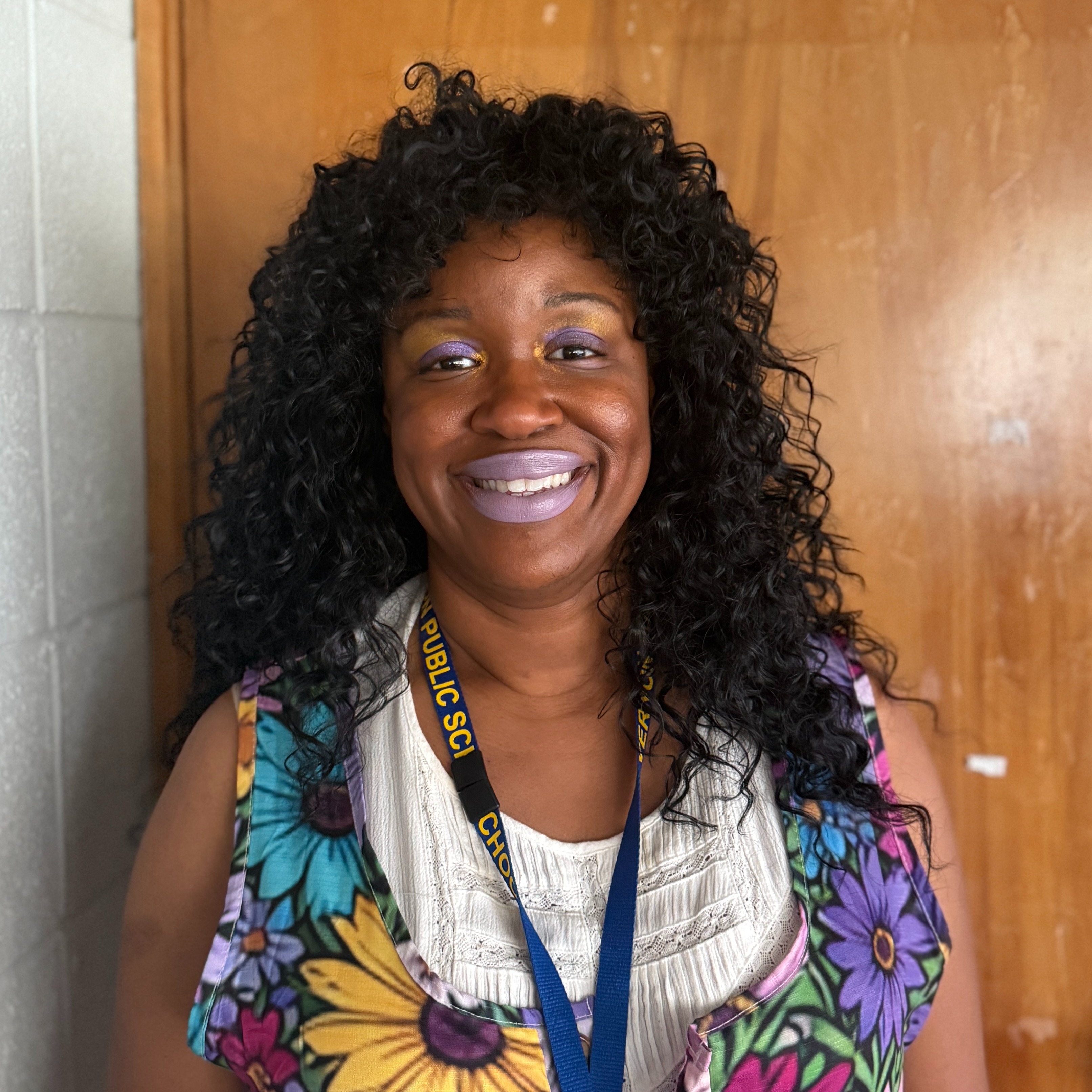 woman smiling