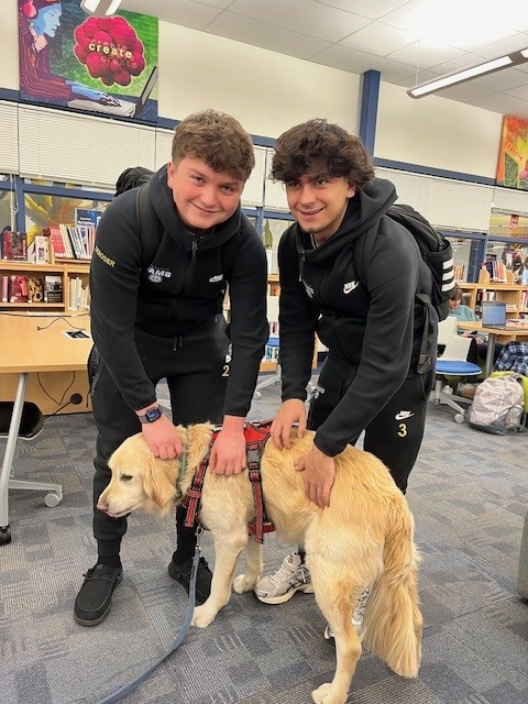Milo visits the library