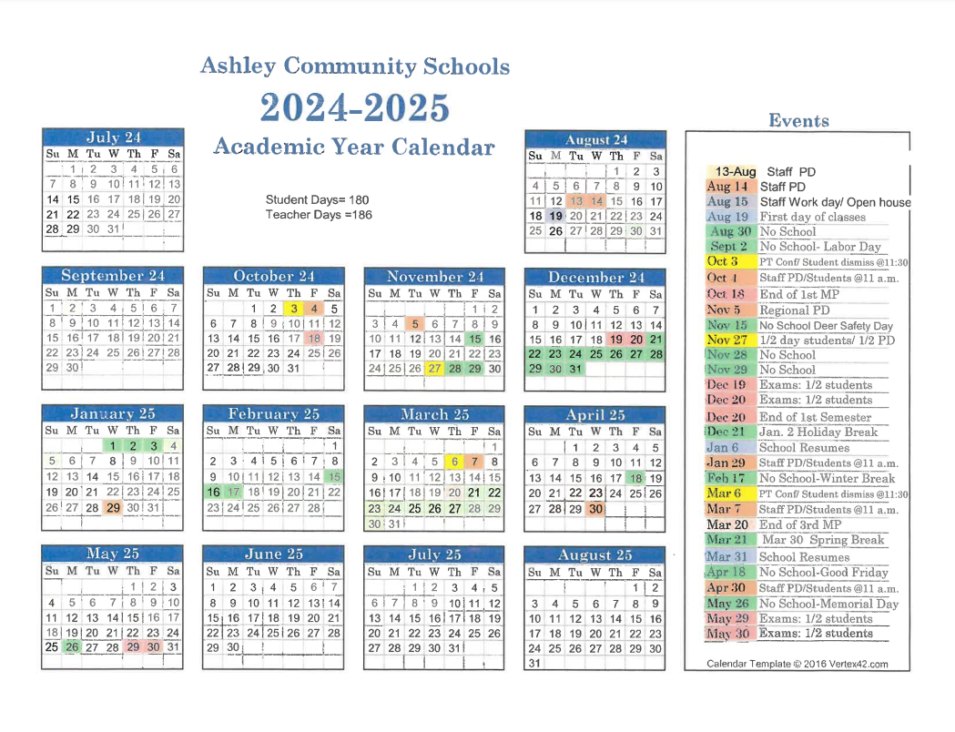 Academic Calendar