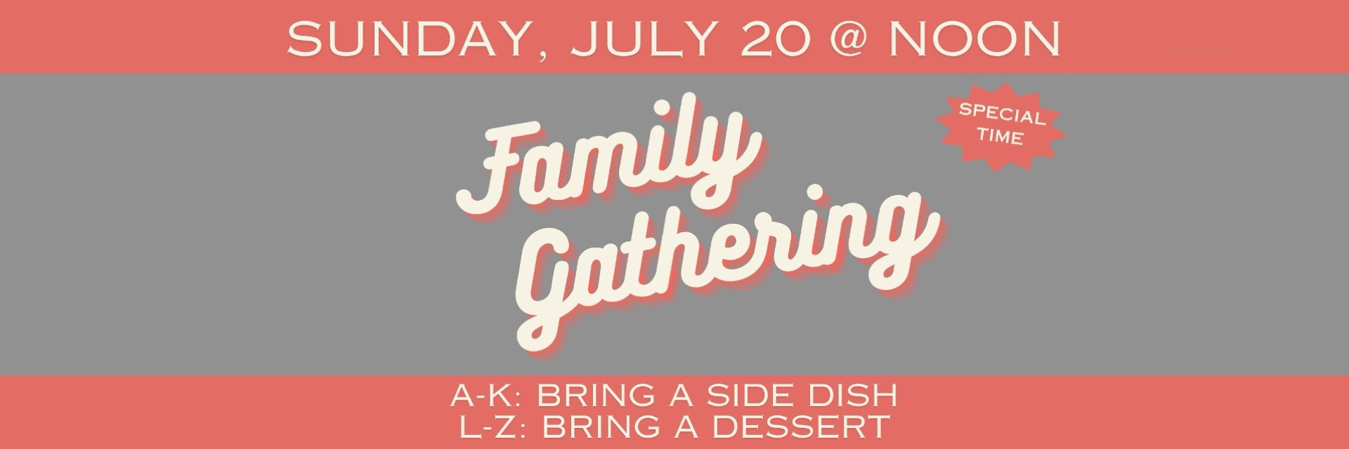 family gathering this sunday