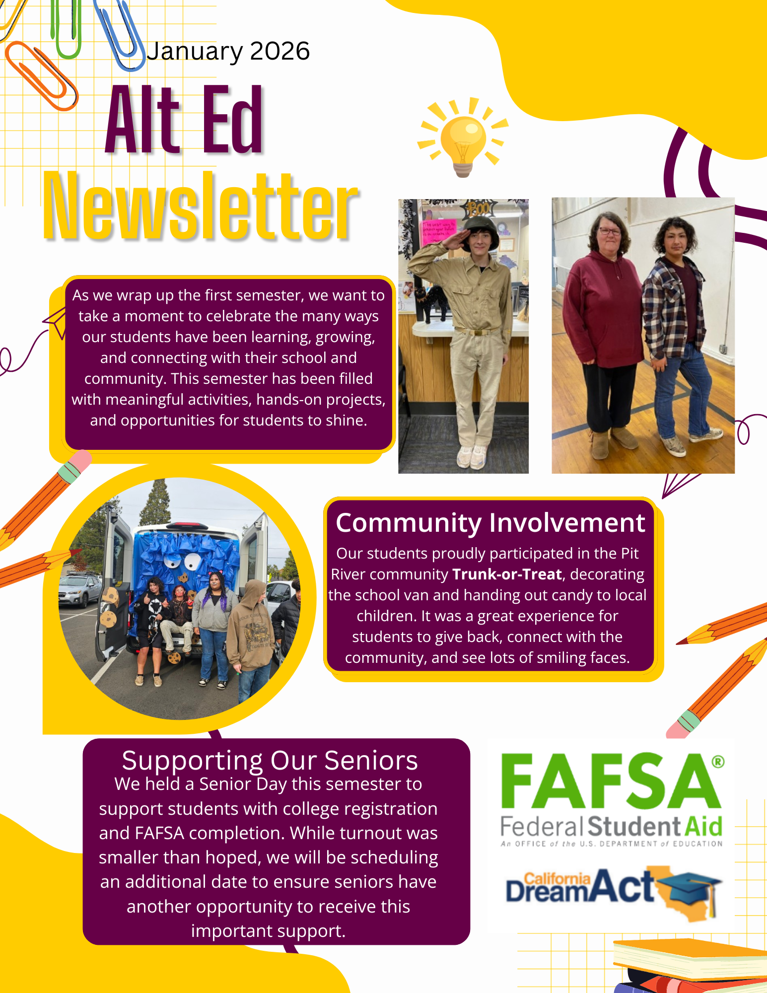newsletter page 1