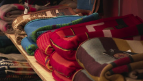 colorful blankets