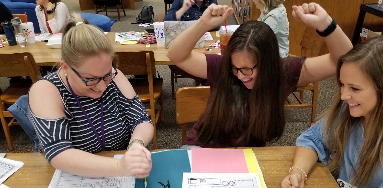 Teachers having fun