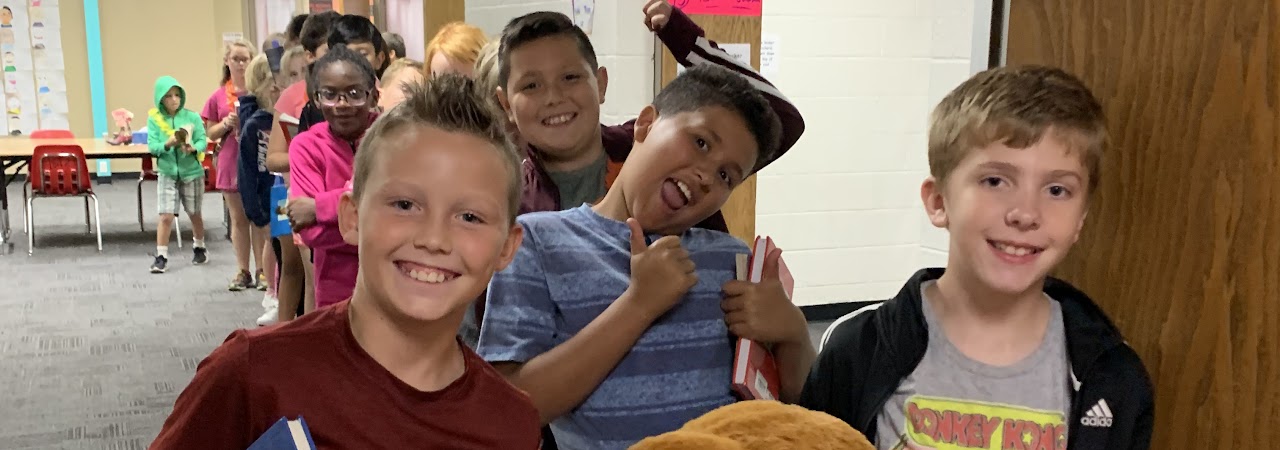 Students smiling