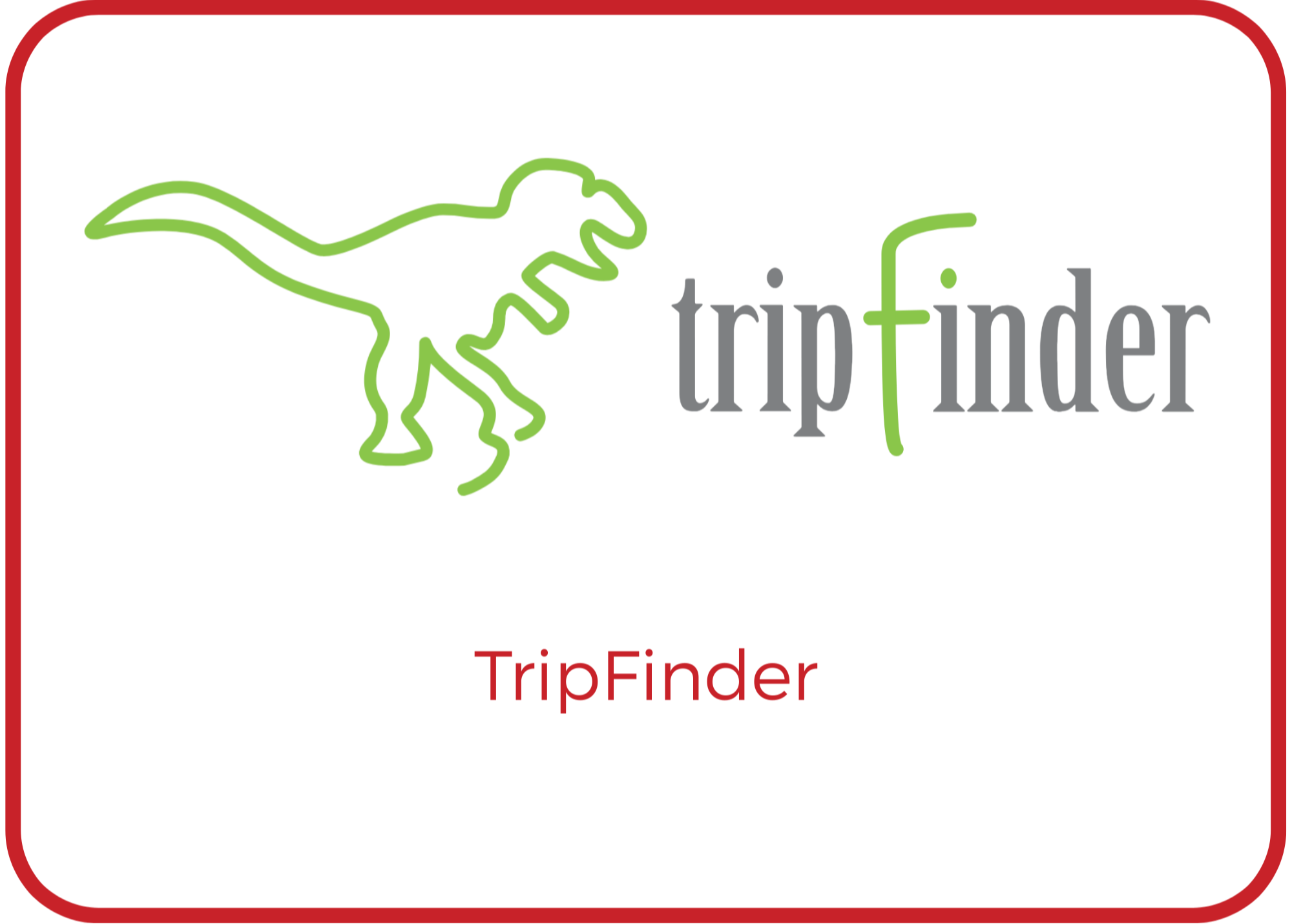 tripFinder logo and link to website.