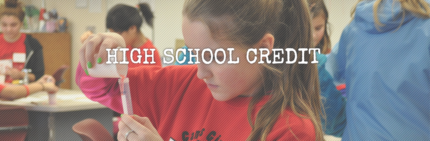 High School Credit banner
