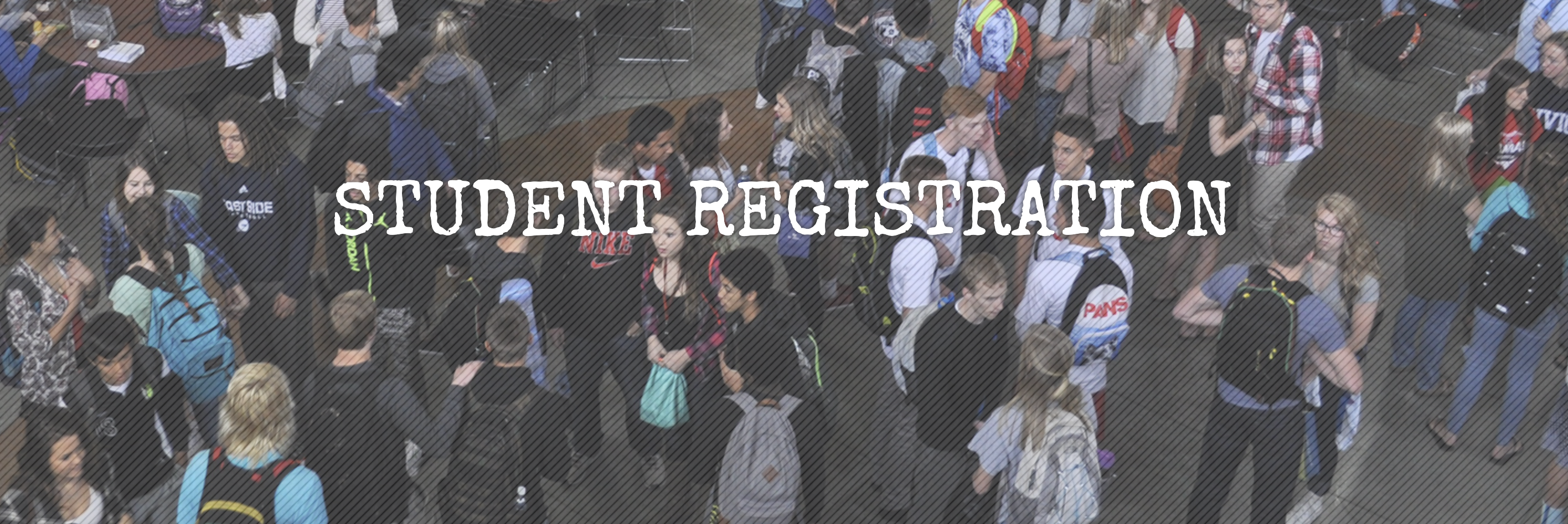 student registration banner