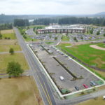 East parking lot sidewalk