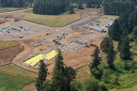 Lacamas Lake Elementary from above