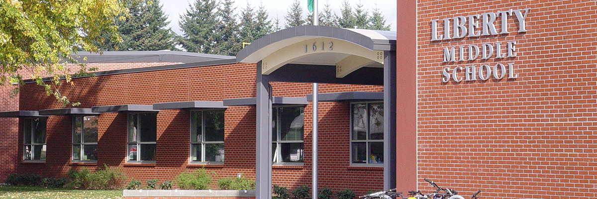 Liberty Middle School banner