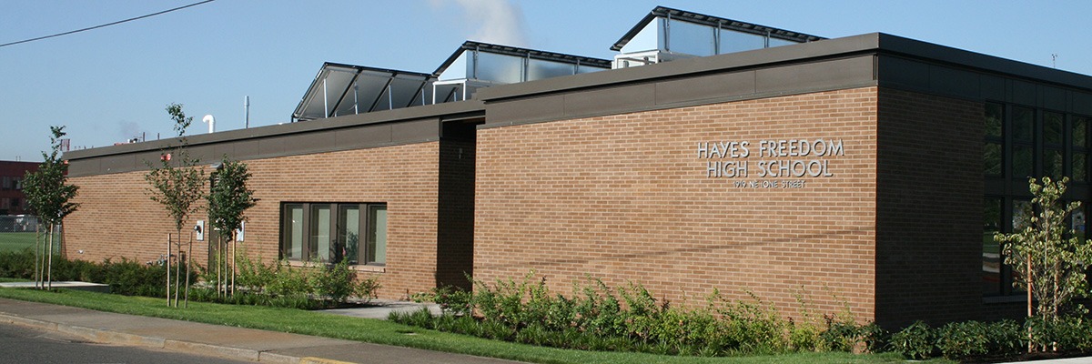 Hayes Freedom High School front