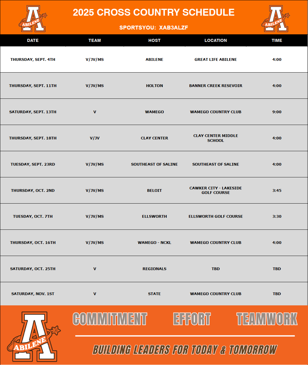 AHS football schedule