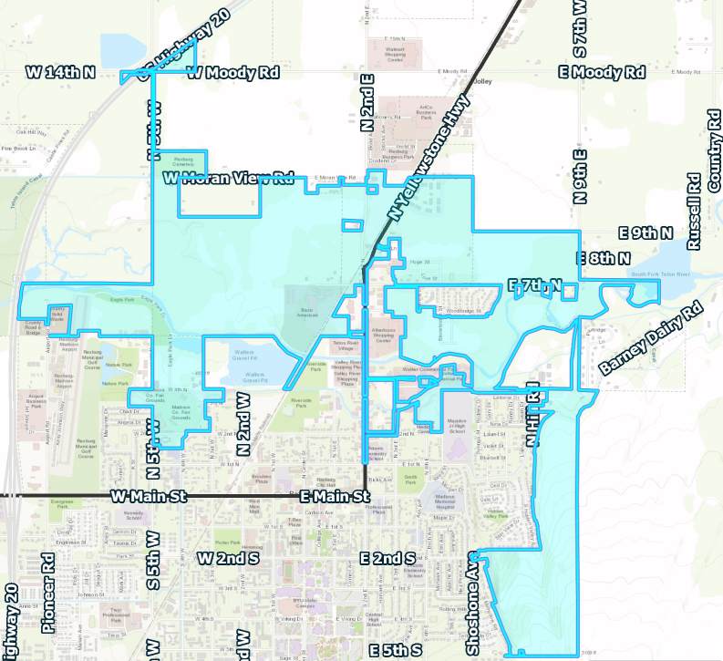 Map of the North Central District