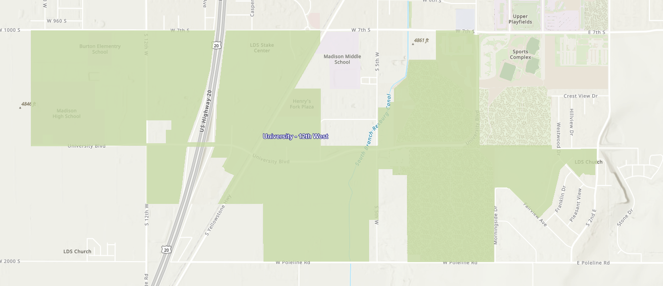 University district map