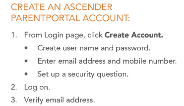 Create ParentPortal Account