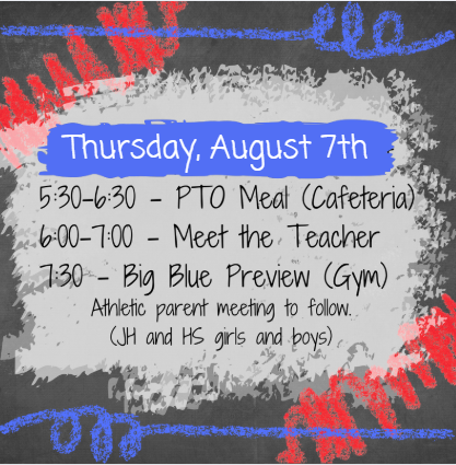 Thursday, August 7th. Big Blue Preview