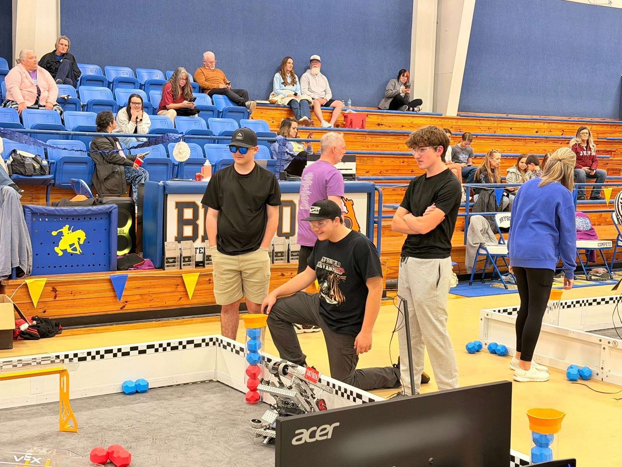 robotics team competing
