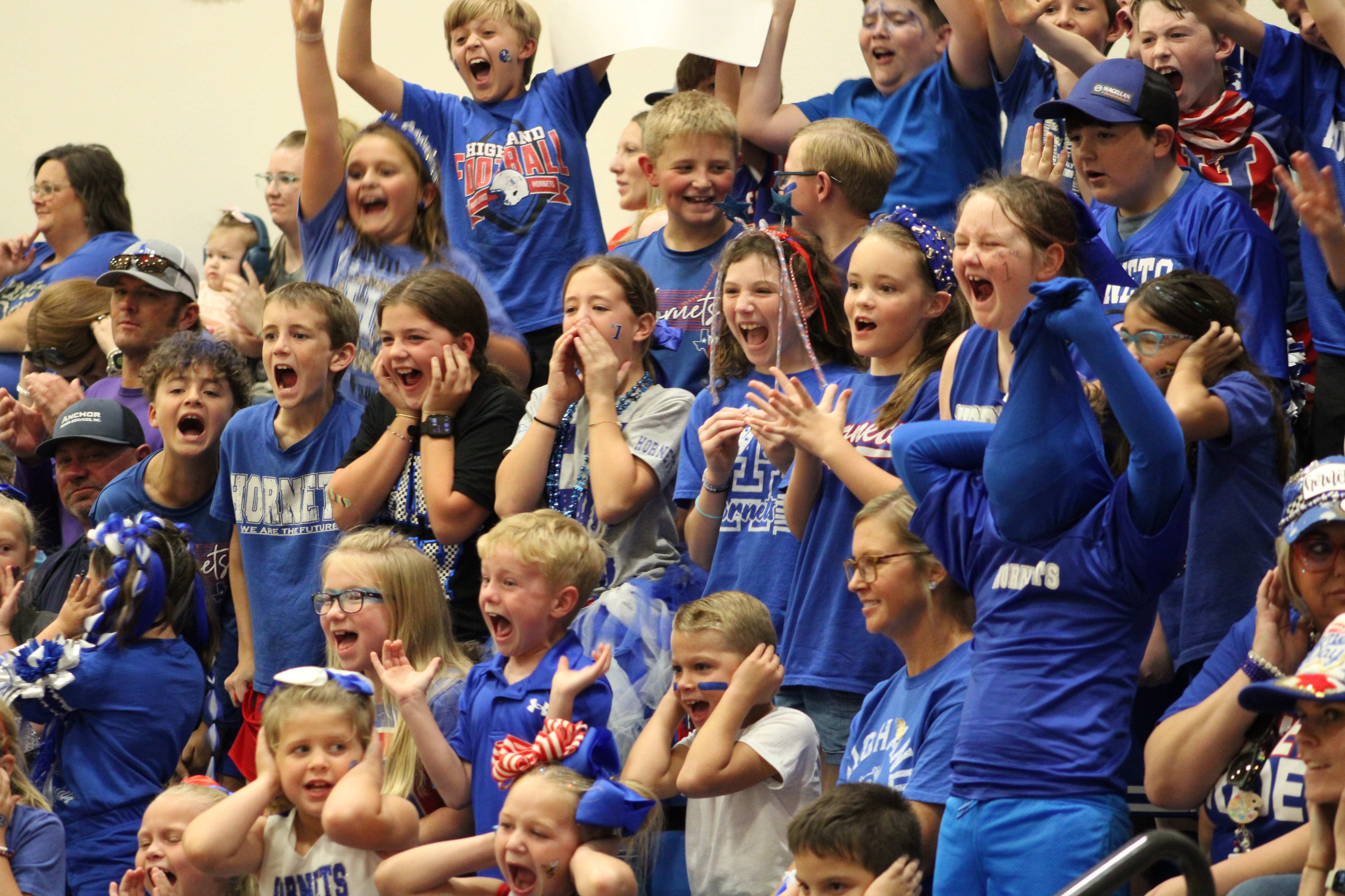 Students at a Pep Rally
