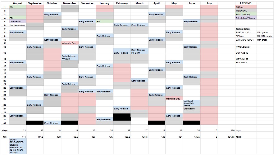 Yearly Calendar