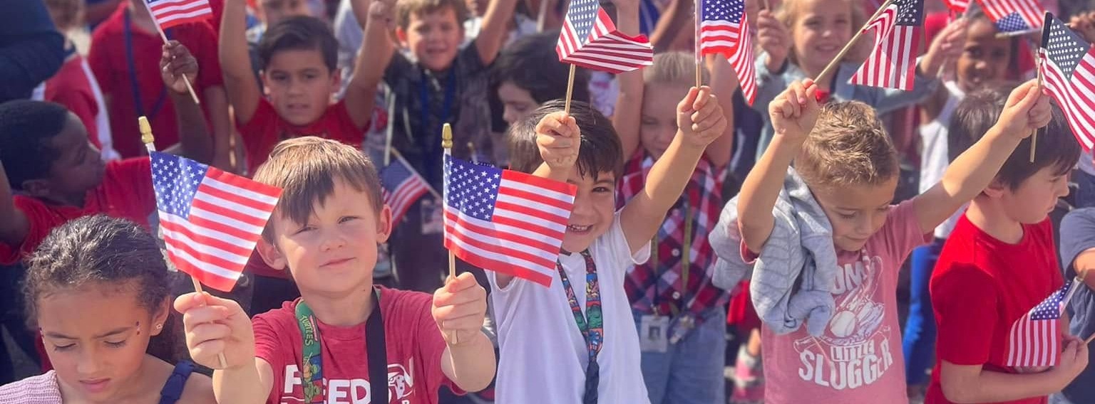 Children celebrating Freedom