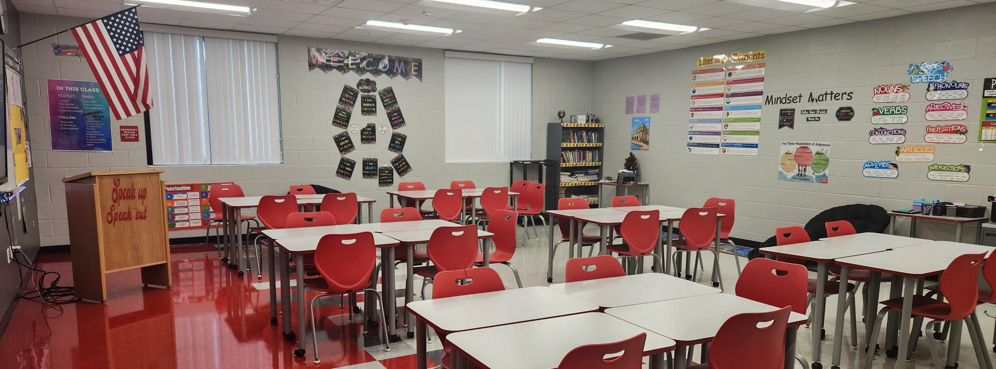 Braden Middle School classroom