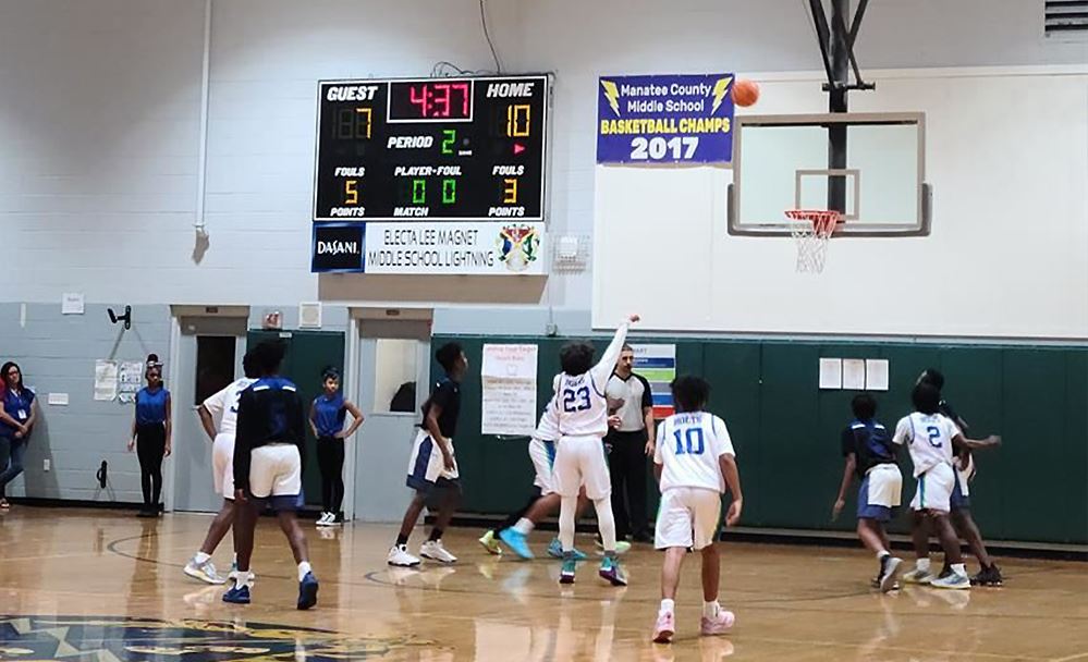Middle School basketball game