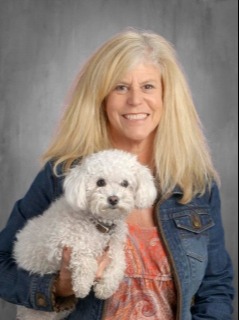 woman and dog
