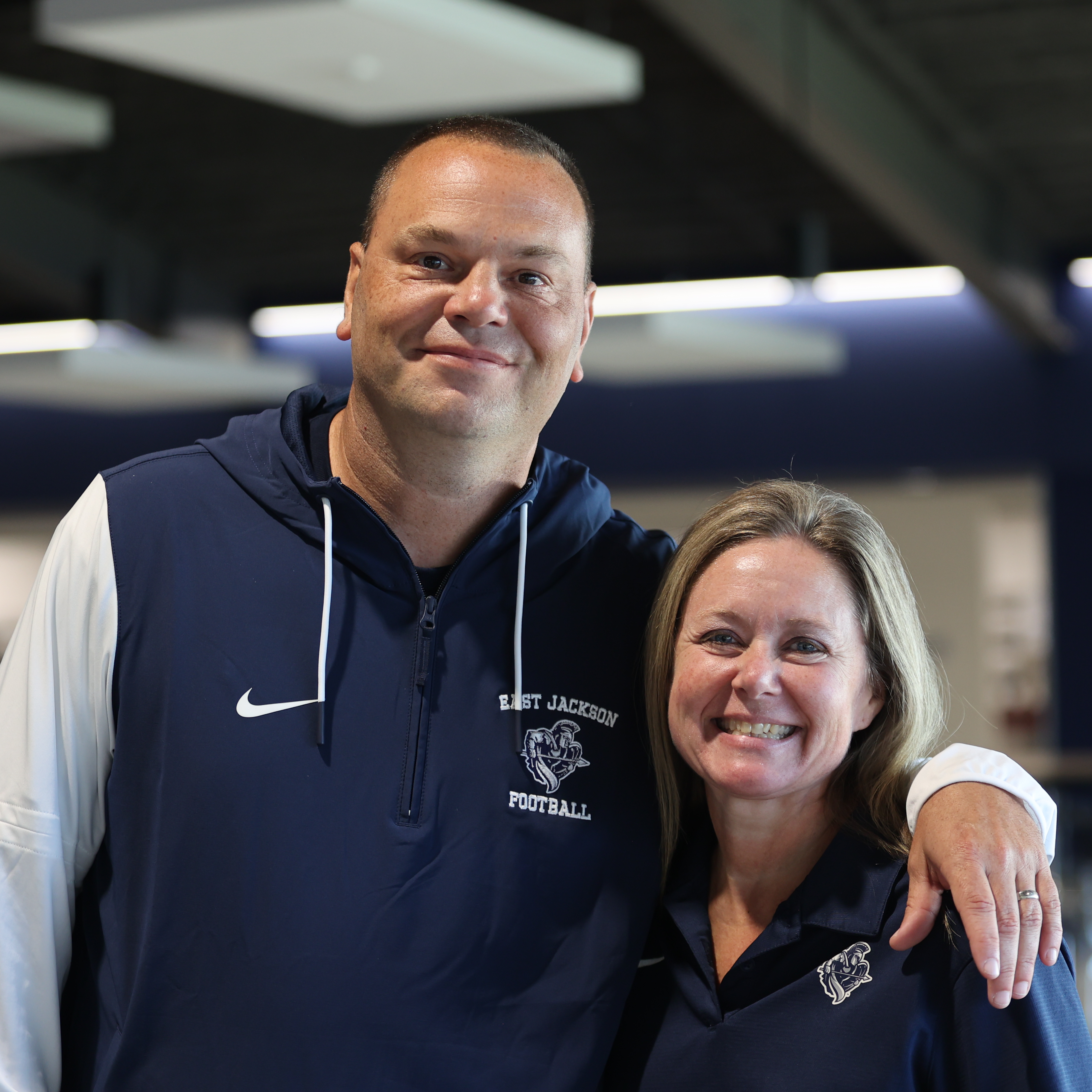 Secondary Principal Joel Cook and Elementary Principal Amy Blackledge