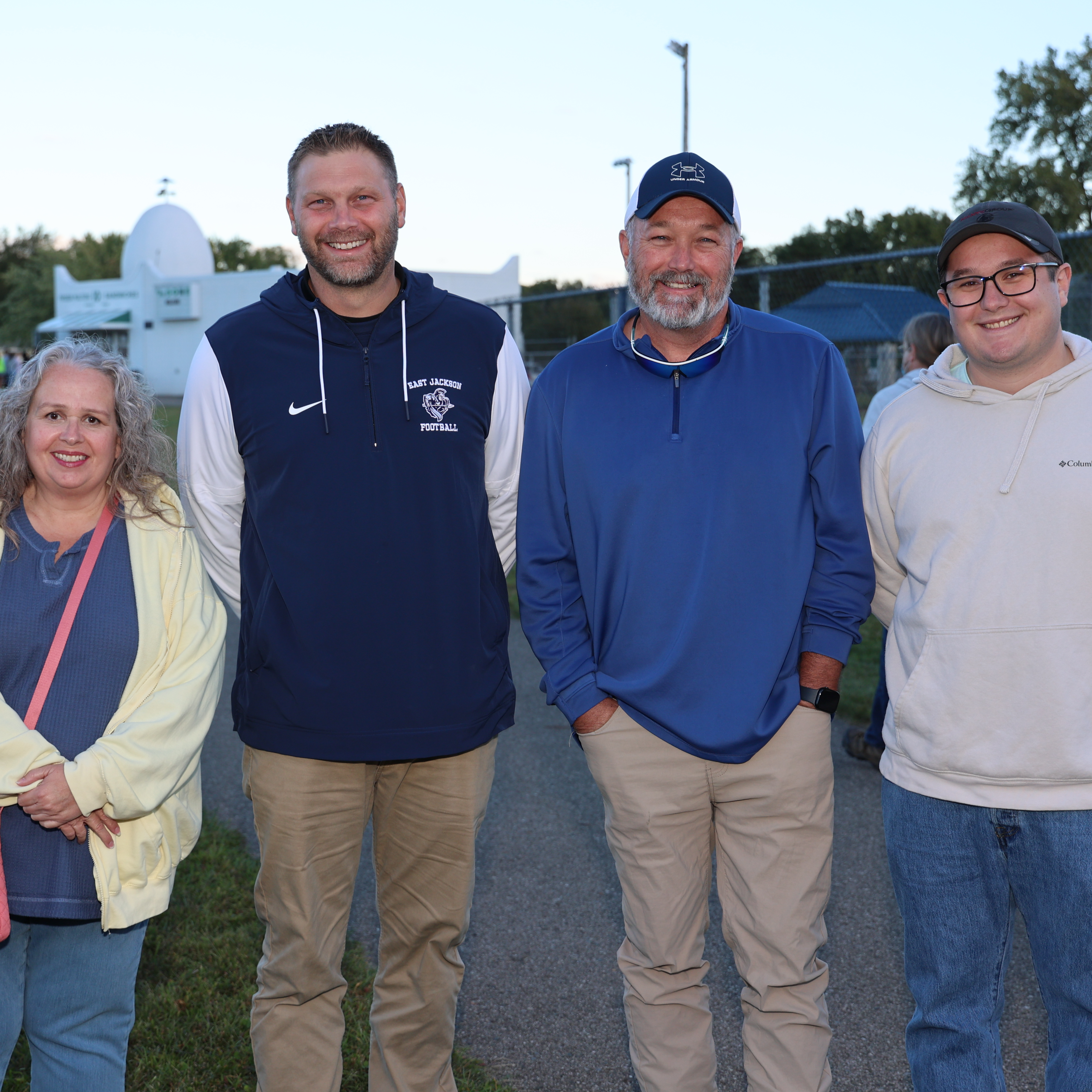 Four staff members from EJCS posing outside