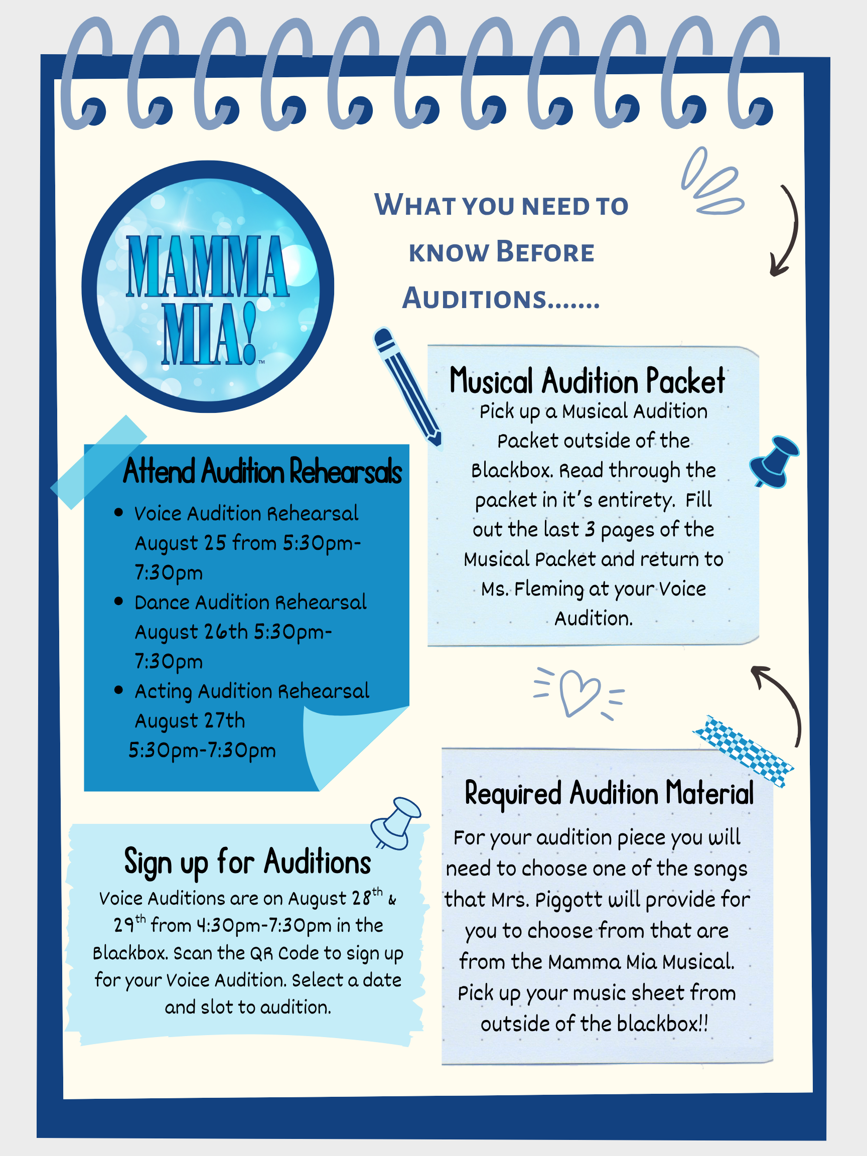 Mama Mia Auditions