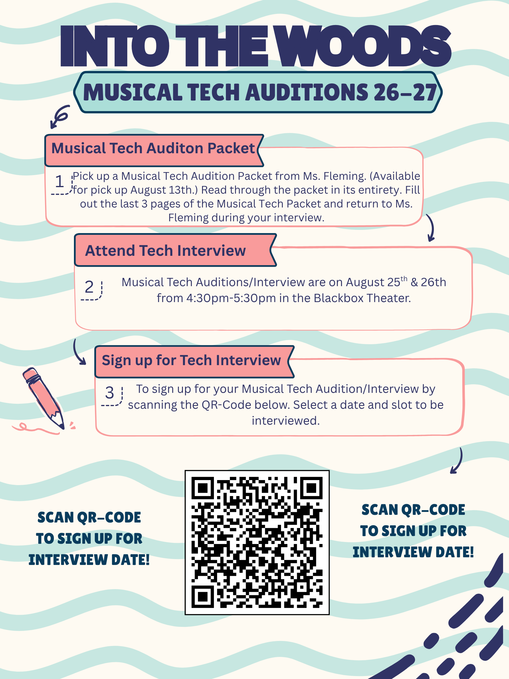 Into the Woods Musical Tech Auditions 26-27