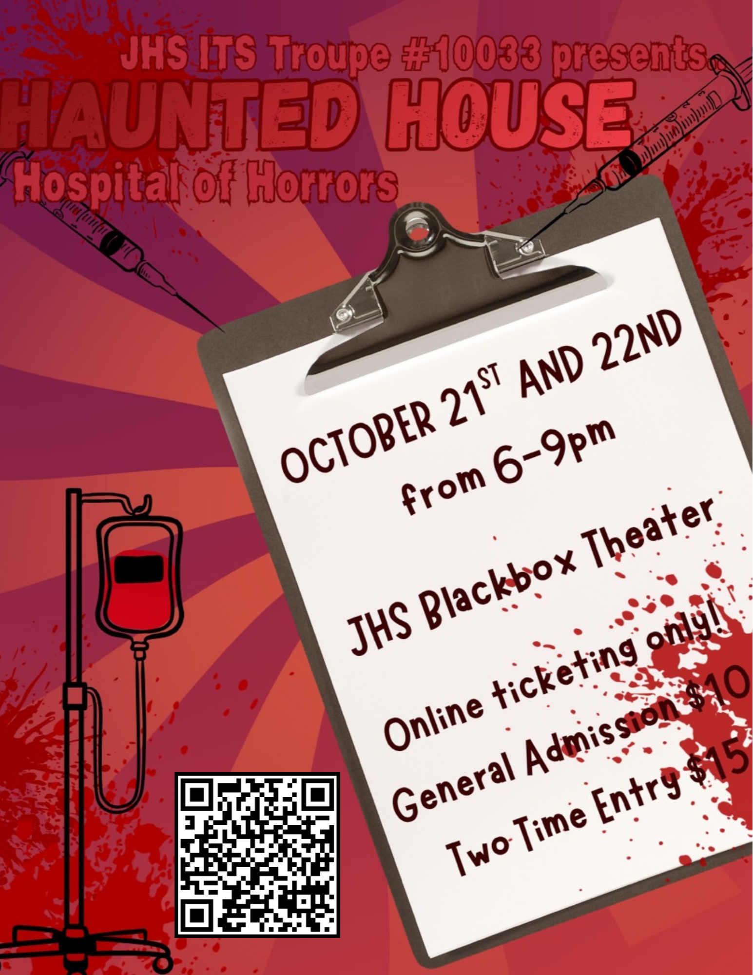 JHS ITS Presents Haunted House Hospital of Horrors
