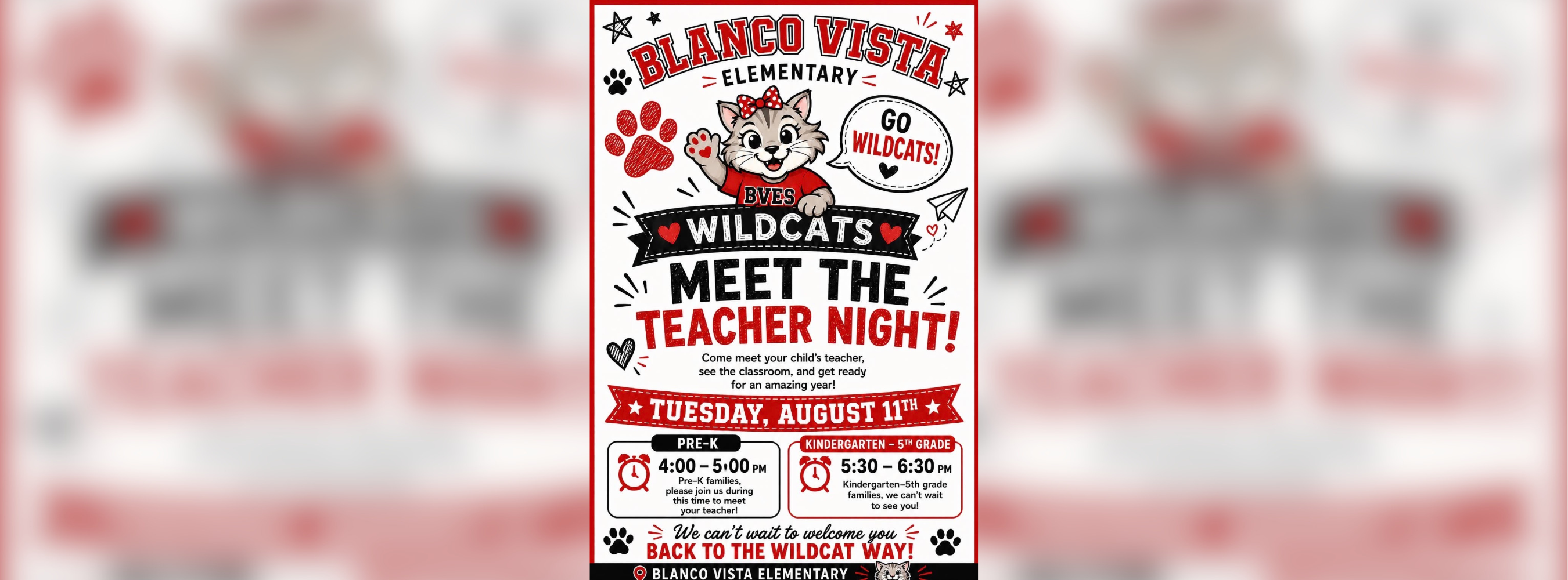 Meet the Teacher Night flyer