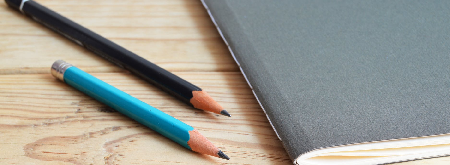 Pencils and notebook