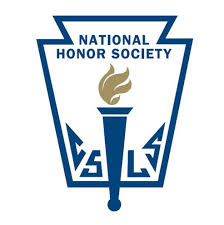 The logo of the National Honor Society with a torch and an eagle design.