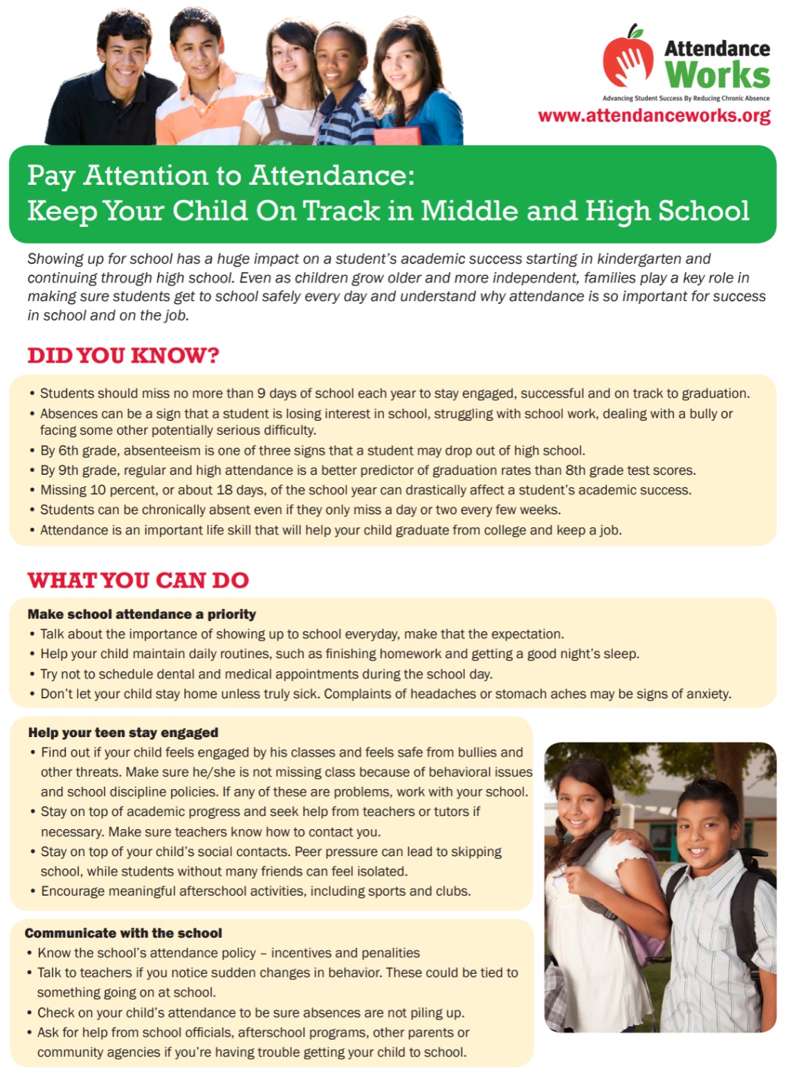 attendance flyer