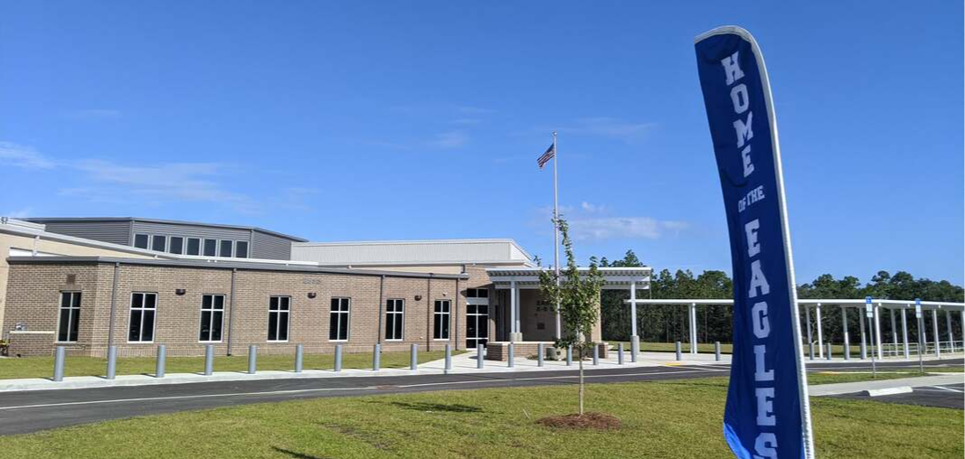 east bay front of the school