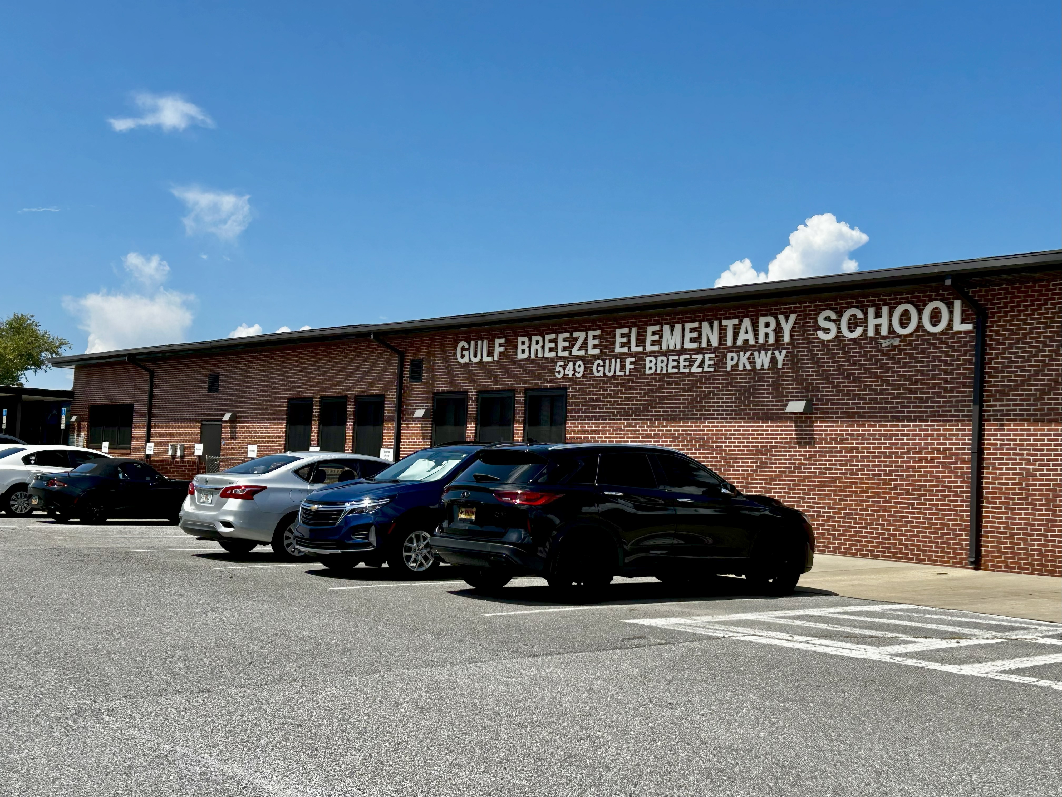 Front of school