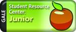 A graphic button featuring an orange with a leaf, labeled 'Student Resource Center: Junior' against a green background.