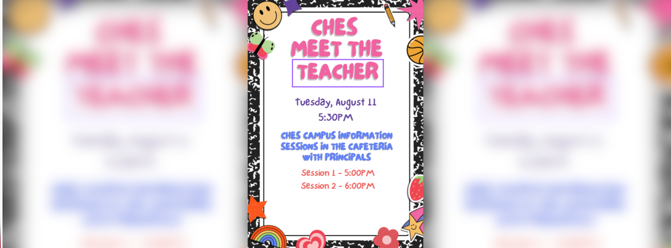 Meet the Teacher Night flyer