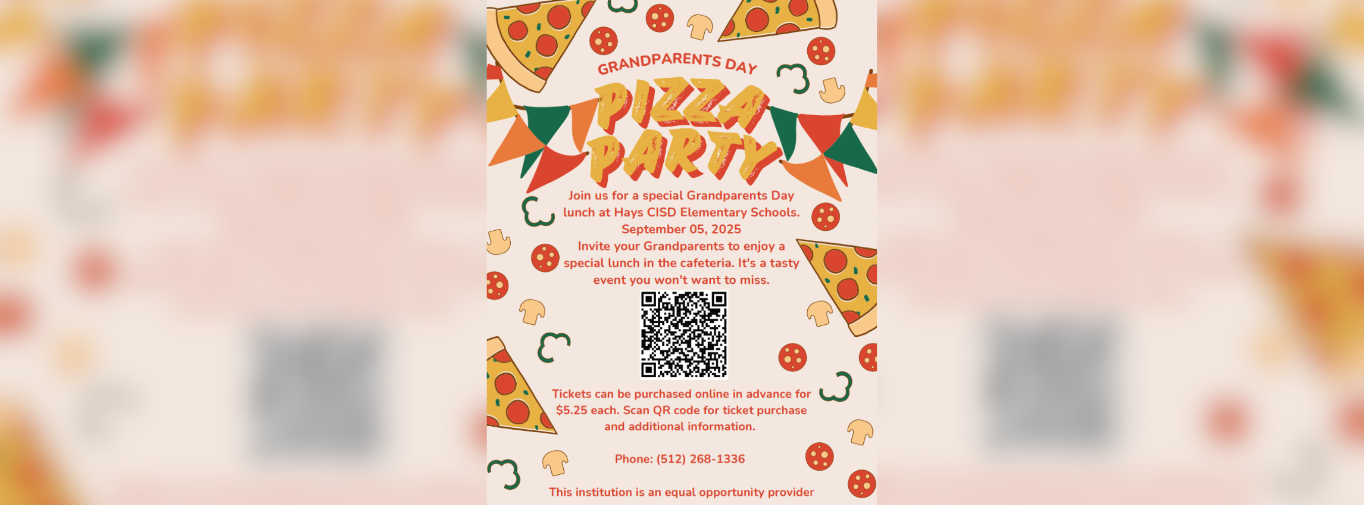 Grandparents Day Pizza Party