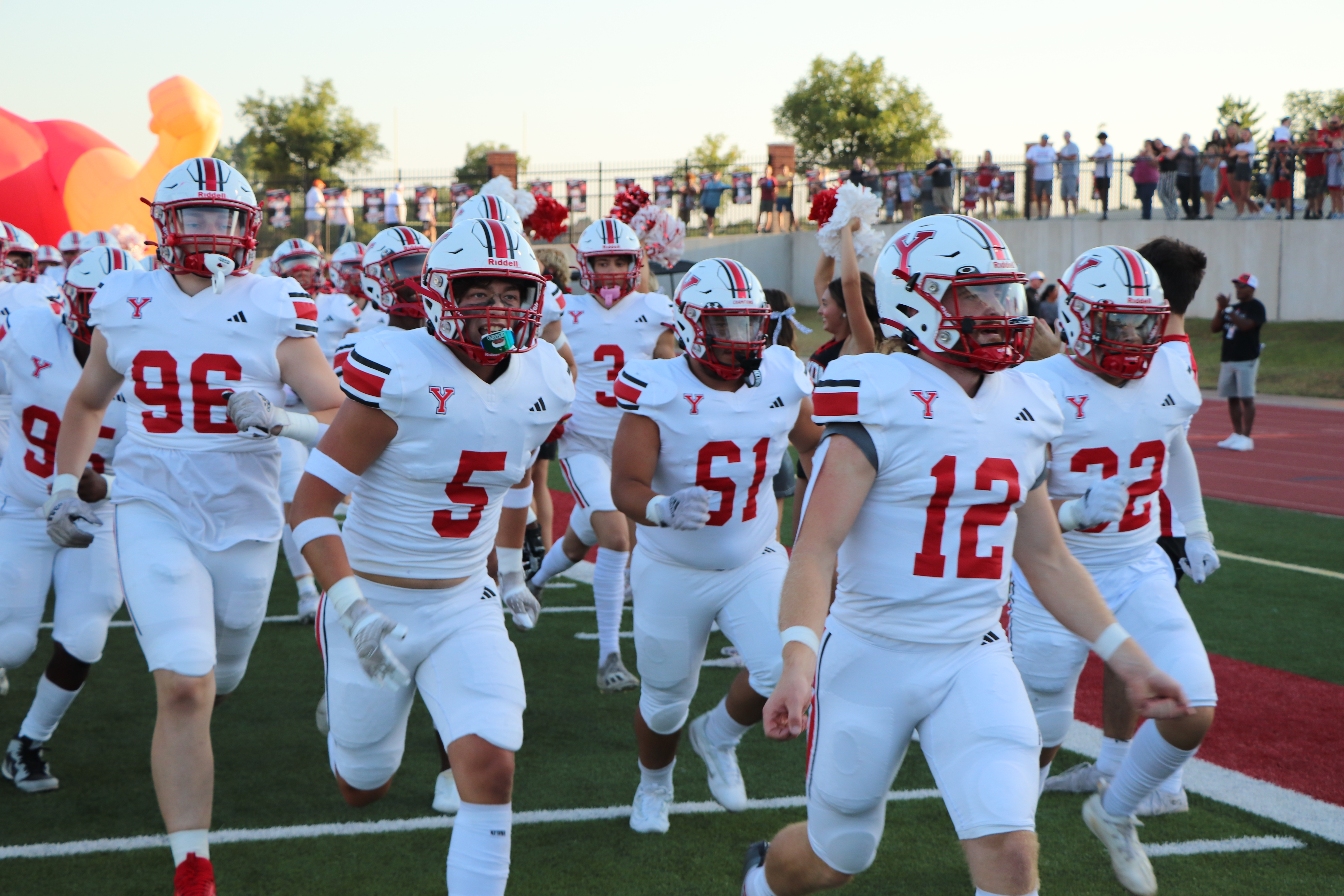 Yukon High school football players