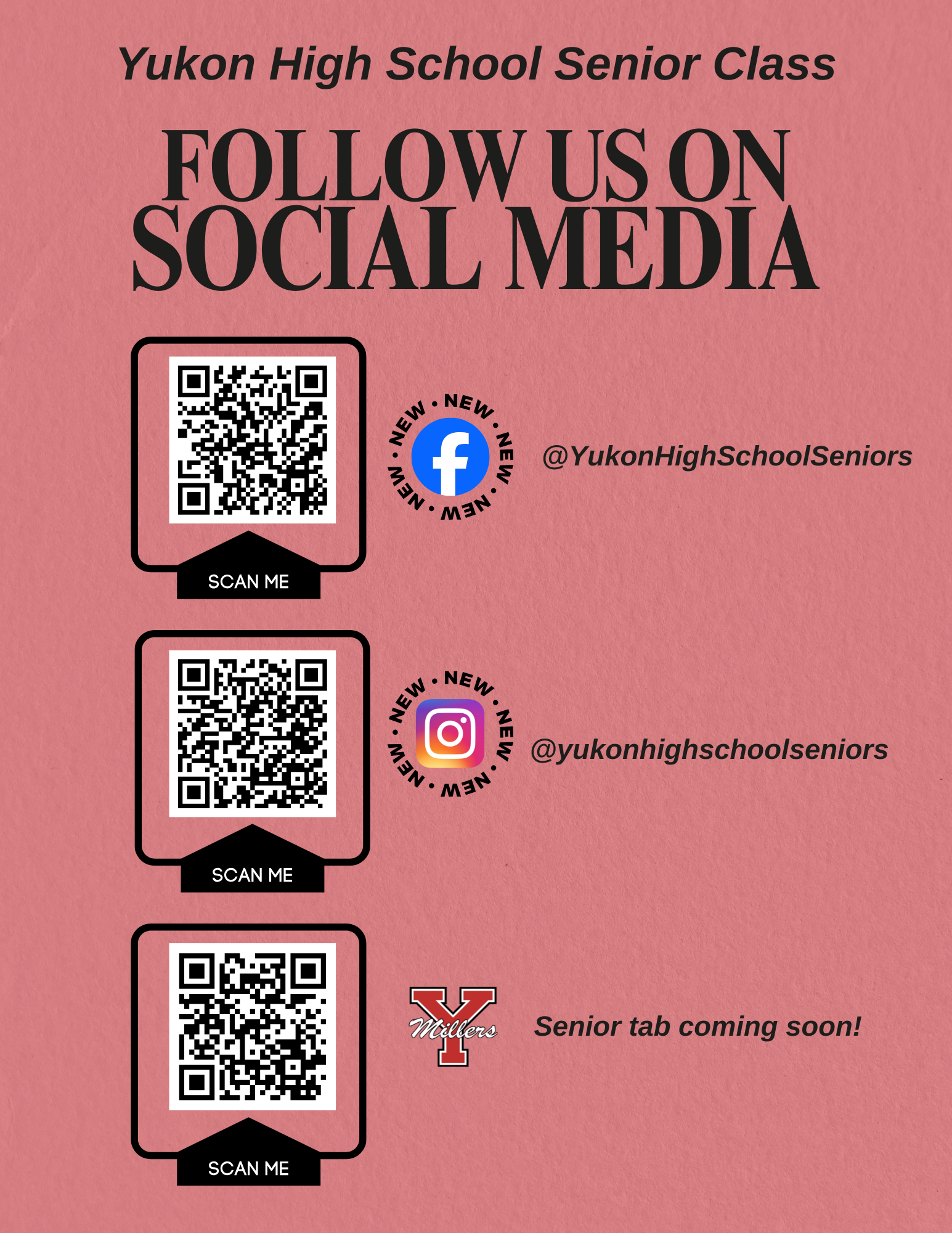 YHS Senior Class Social Media Accounts
