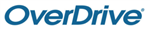 The logo of OverDrive, featuring the name in bold blue letters against a light background.