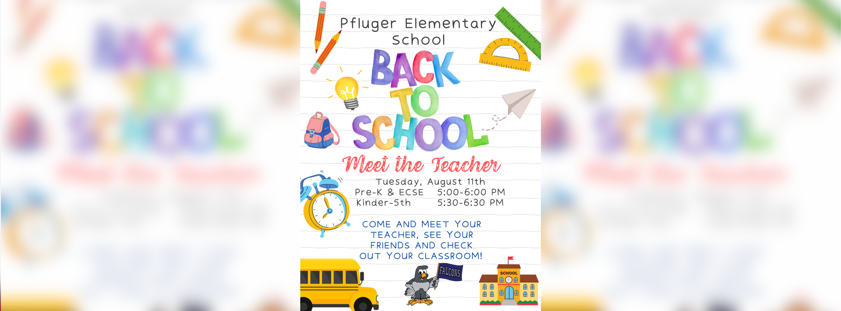 Meet the Teacher Night flyer