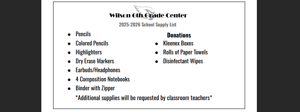 Supply List
