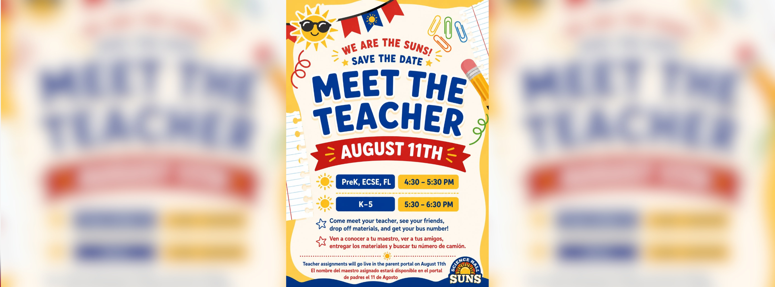 Meet the Teacher Night flyer