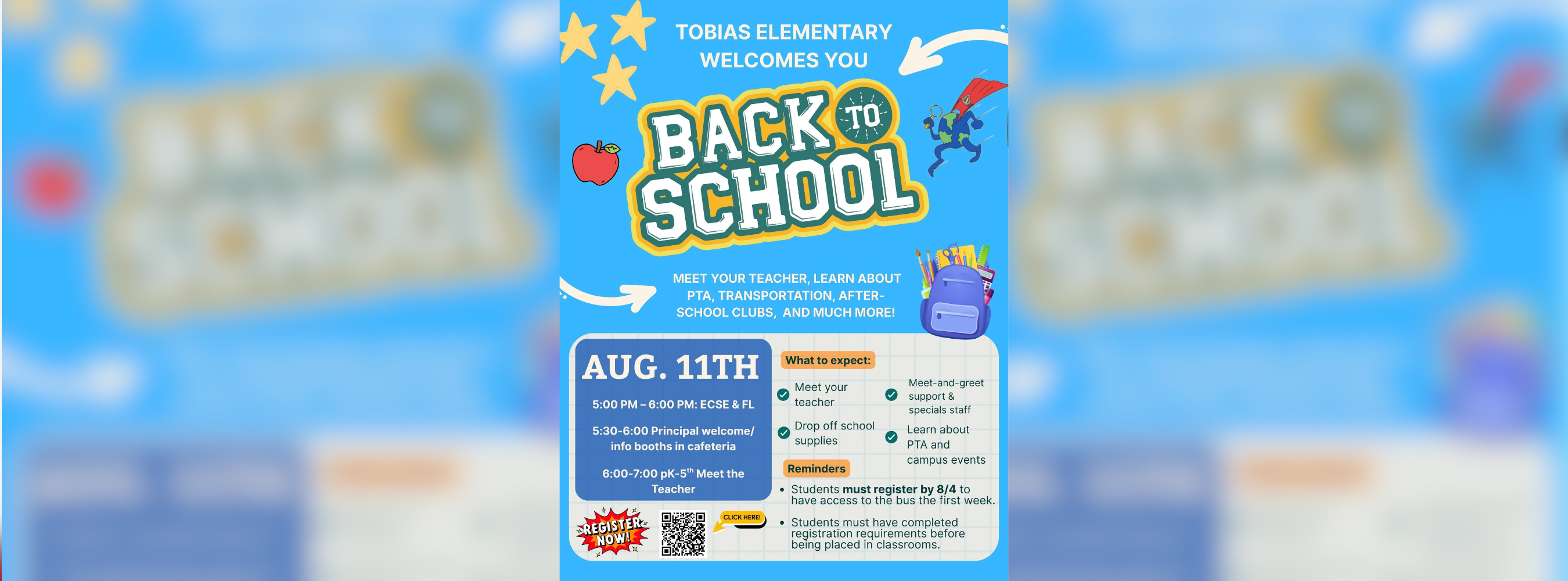Meet the Teacher Night flyer
