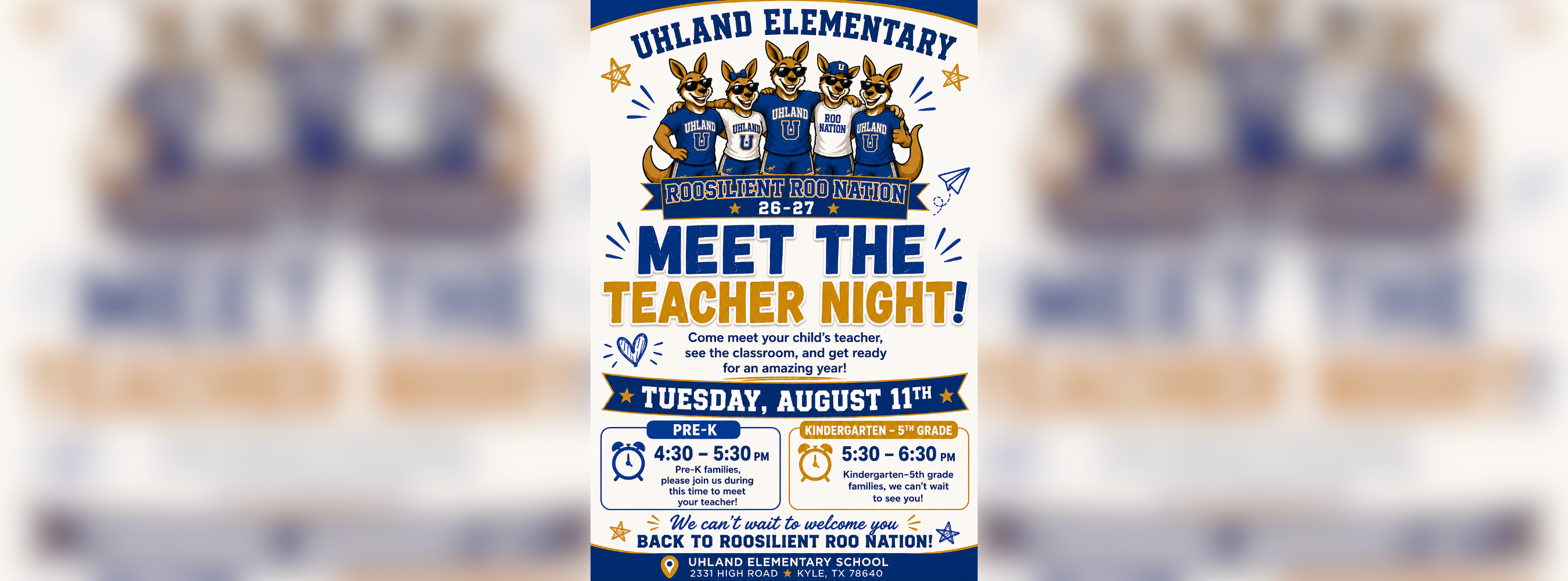 Meet the Teacher Night flyer